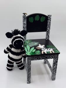 Chair #137 - Zebradorable - Sponsored by April and Daryl Doll-image