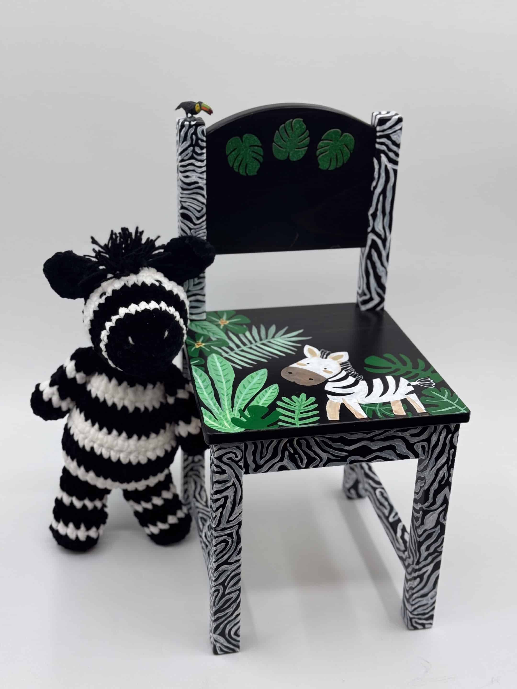 Chair #137 - Zebradorable - Sponsored by April and Daryl Doll-image